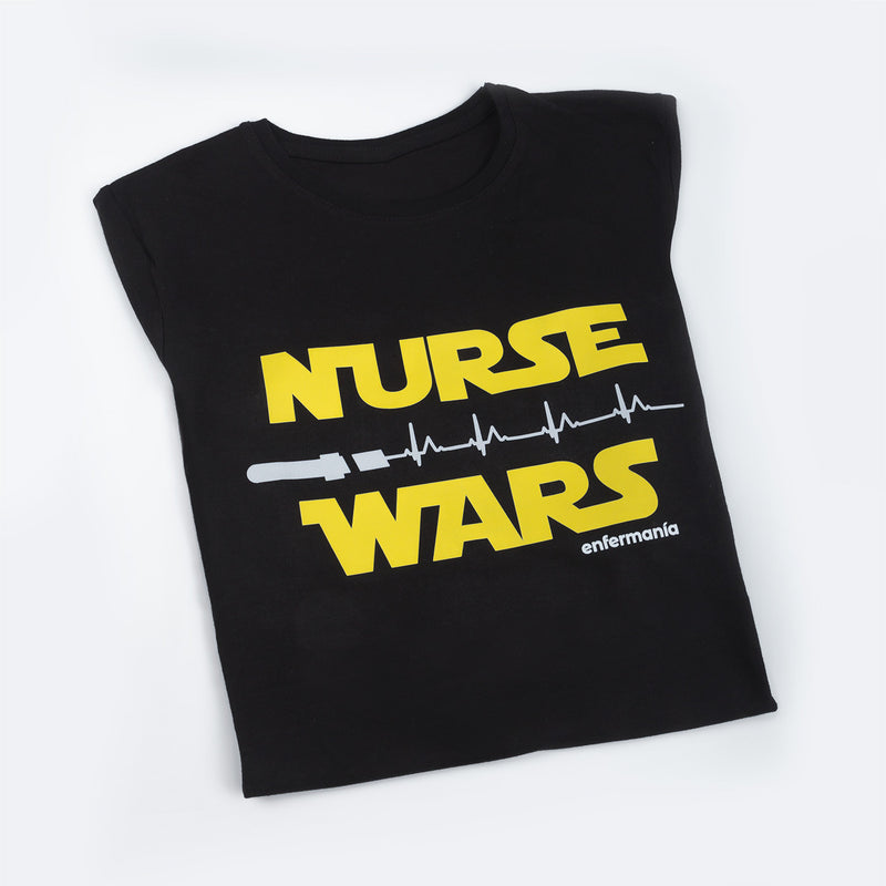 Women's black t-shirt - printed-zoom-