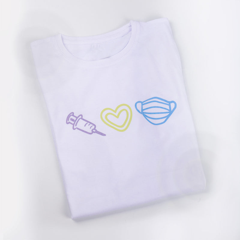 Women's White Printed T-Shirt-zoom-