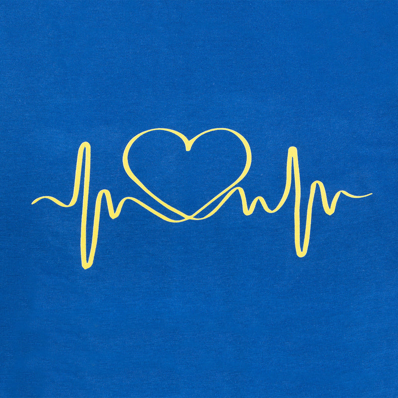 Women's Royal Blue Printed T-Shirt-zoom-