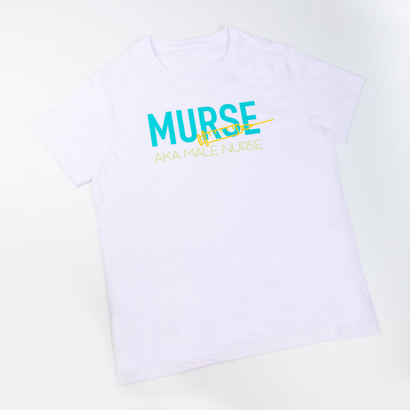 Men's White Printed T-Shirt-zoom-