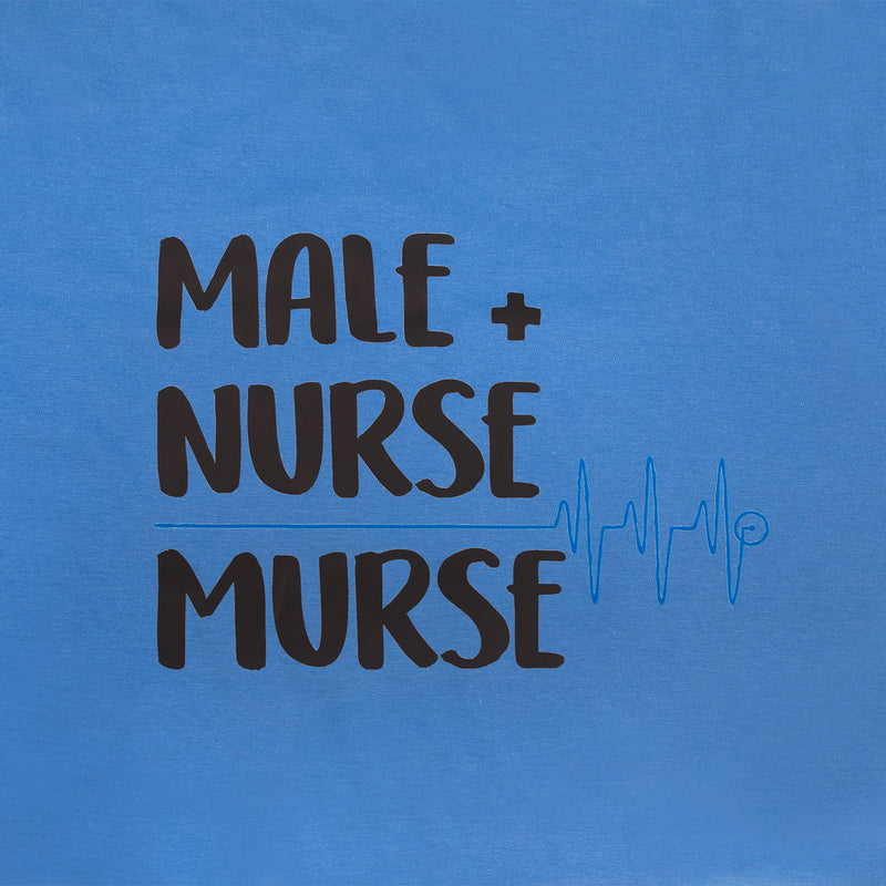 Men's Classic Blue Printed T-Shirt-zoom-