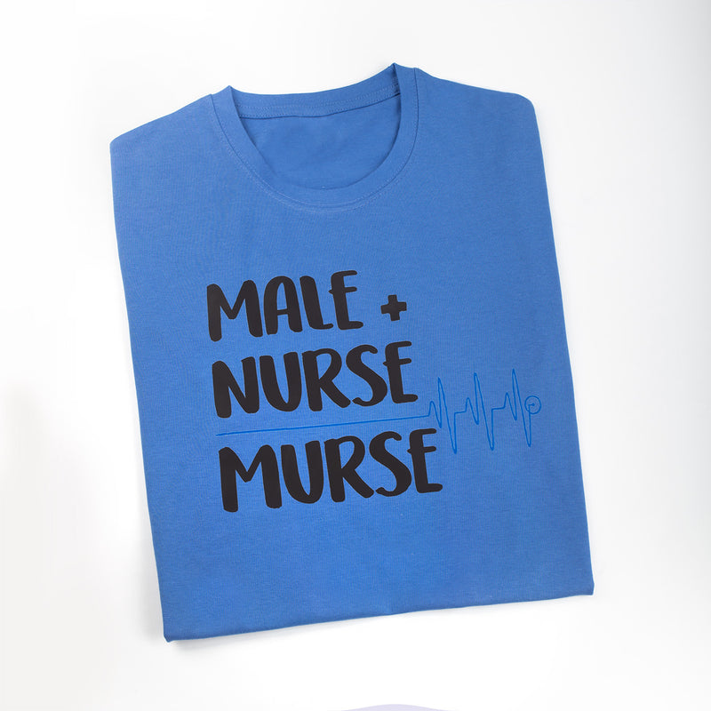 Men's Classic Blue Printed T-Shirt-zoom-