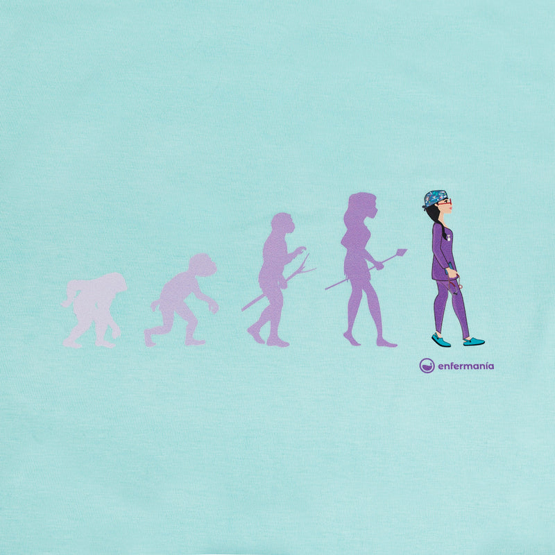 Eco Women's Aqua T-Shirt - Printed-zoom-