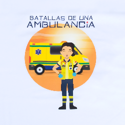 Women's white t-shirt - Battles of an ambulance-zoom-