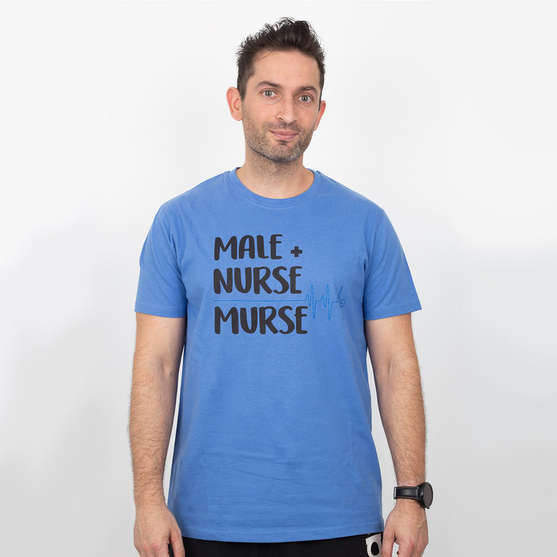 Men's Classic Blue Printed T-Shirt-zoom-