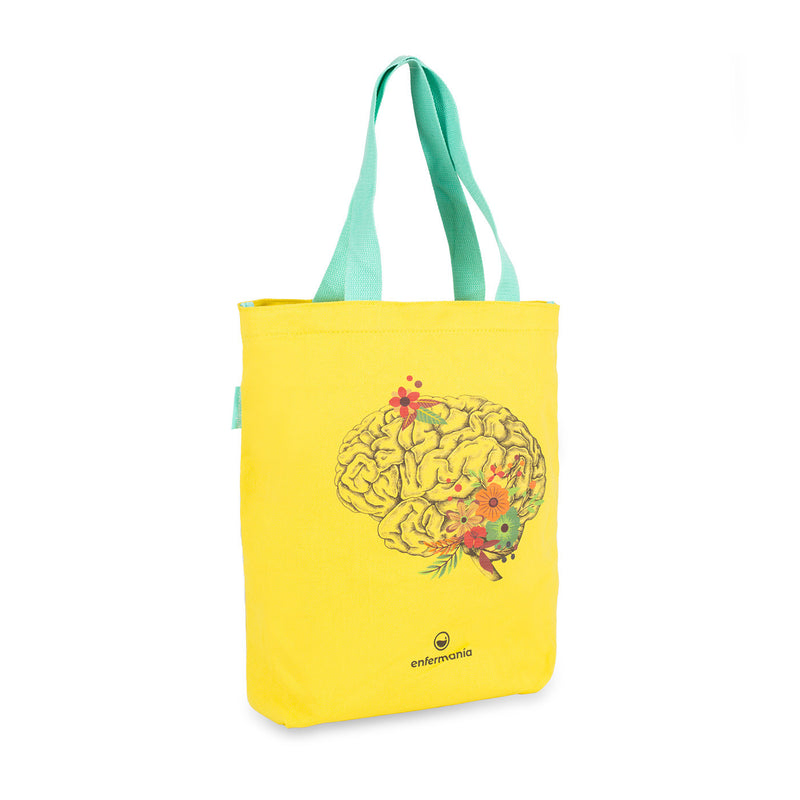 Printed cotton tote bag - organs-zoom-