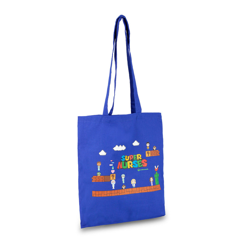 Royal Blue Tote Nurse Bag -zoom-