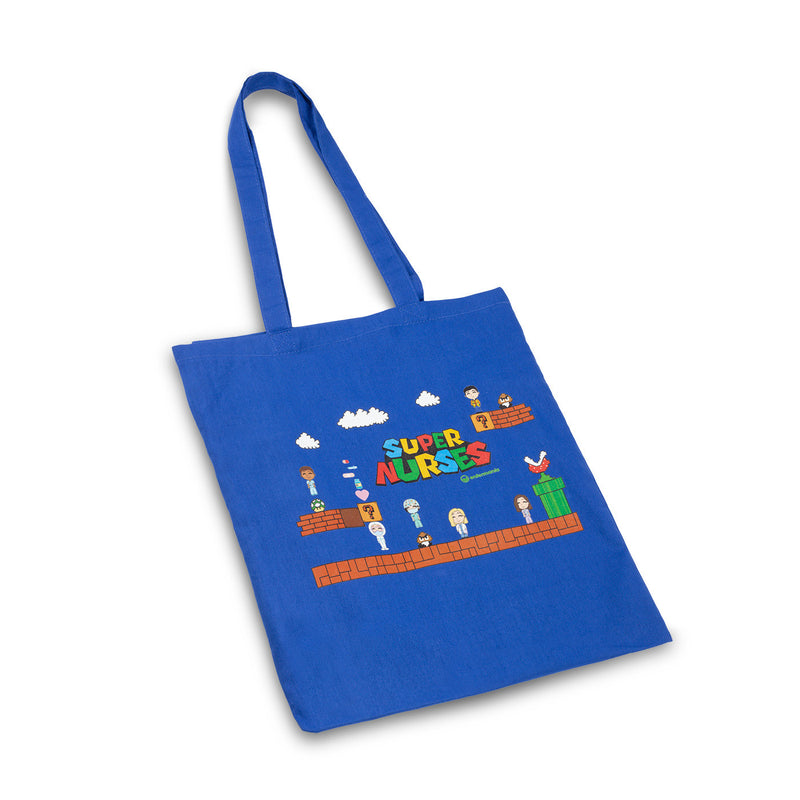 Royal Blue Tote Nurse Bag -zoom-