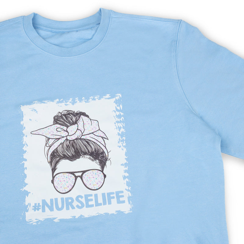 Medical Print Sweatshirt - Blue-zoom-
