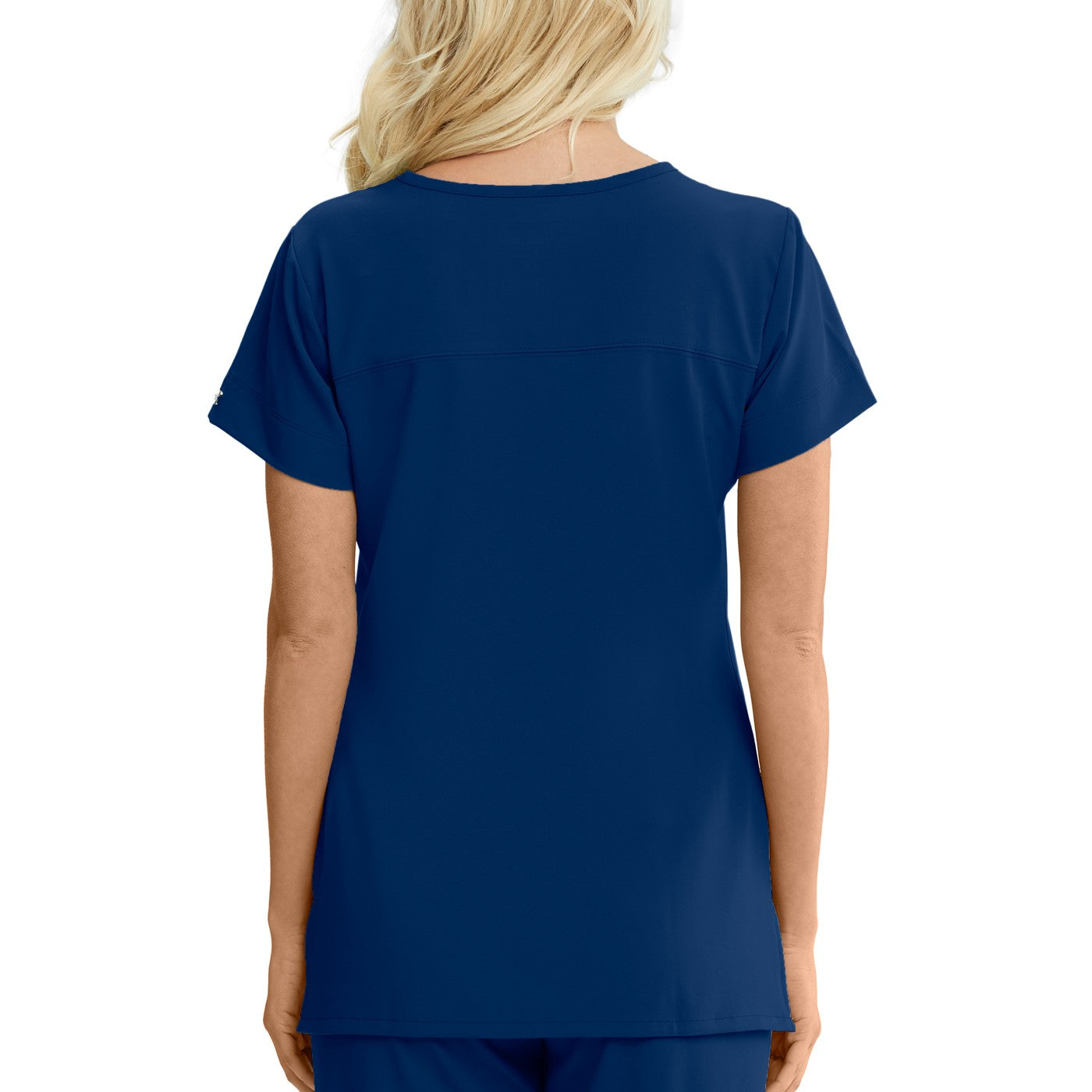 Blusón mujer pico 2 bolsillos azul índigo Grey's Anatomy