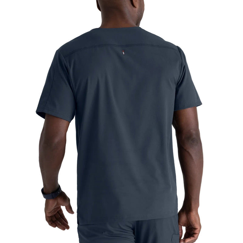 Men's Anthracite Grey Scrub Top - Grey's Anatomy, 2 Pockets -zoom-