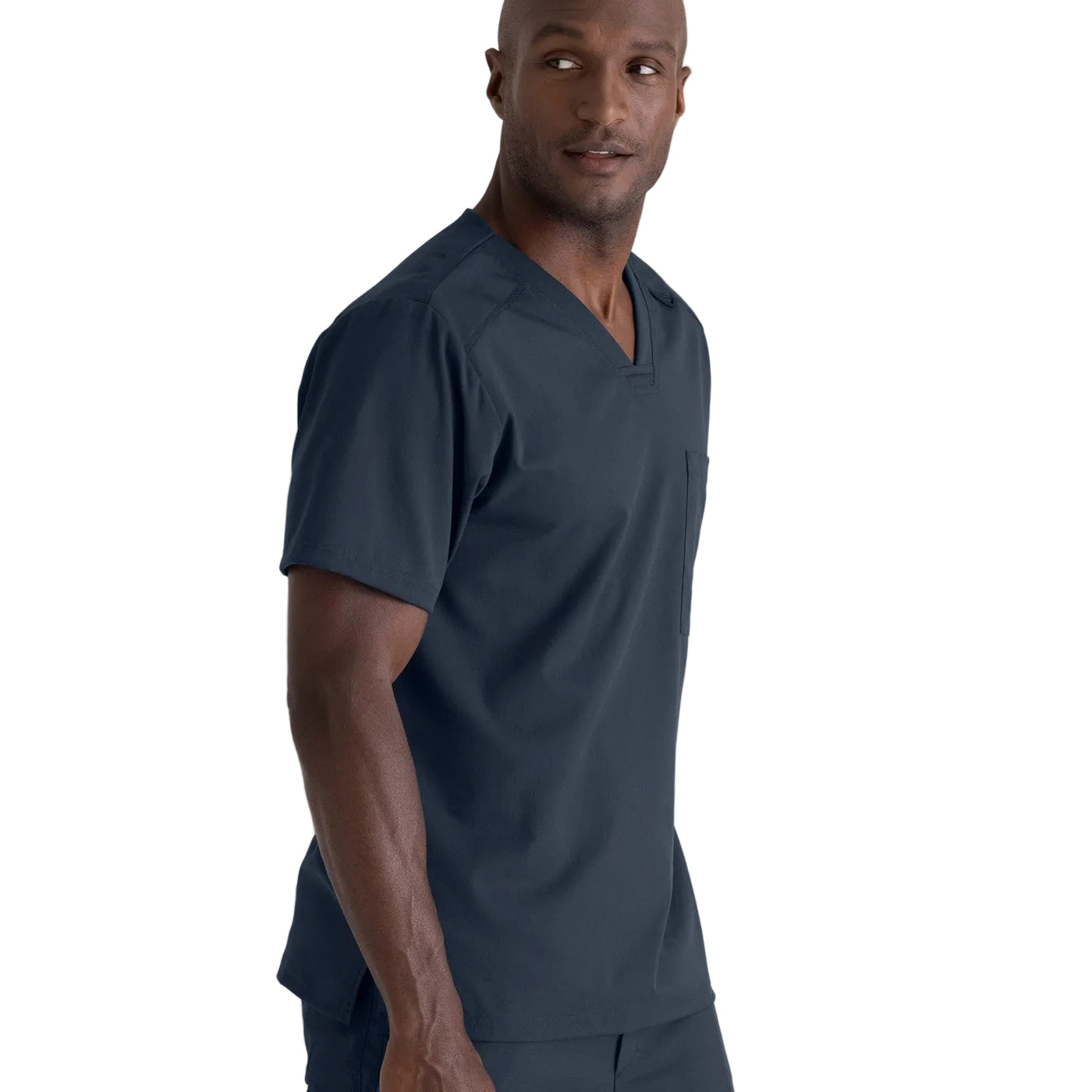 Men's Anthracite Grey Scrub Top - Grey's Anatomy, 2 Pockets -4