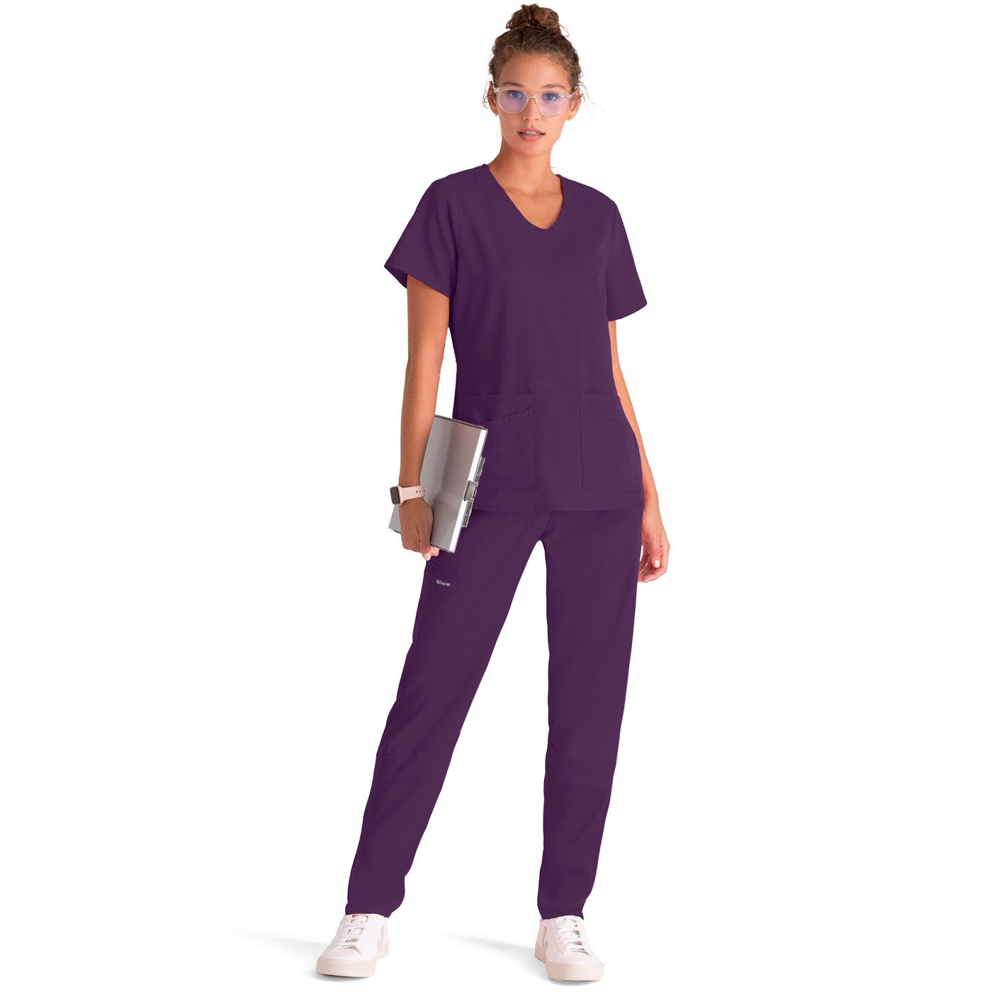 Grey's Anatomy Women's Scrub Top | V-neck and 4 pockets -2