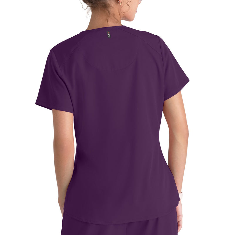Grey's Anatomy Women's Scrub Top | V-neck and 4 pockets -zoom-