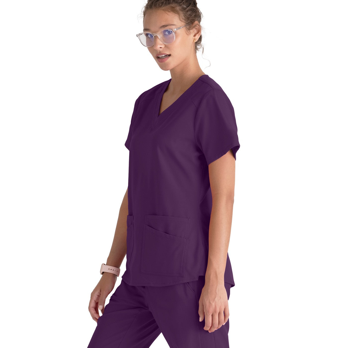 Grey's Anatomy Women's Scrub Top | V-neck and 4 pockets -4