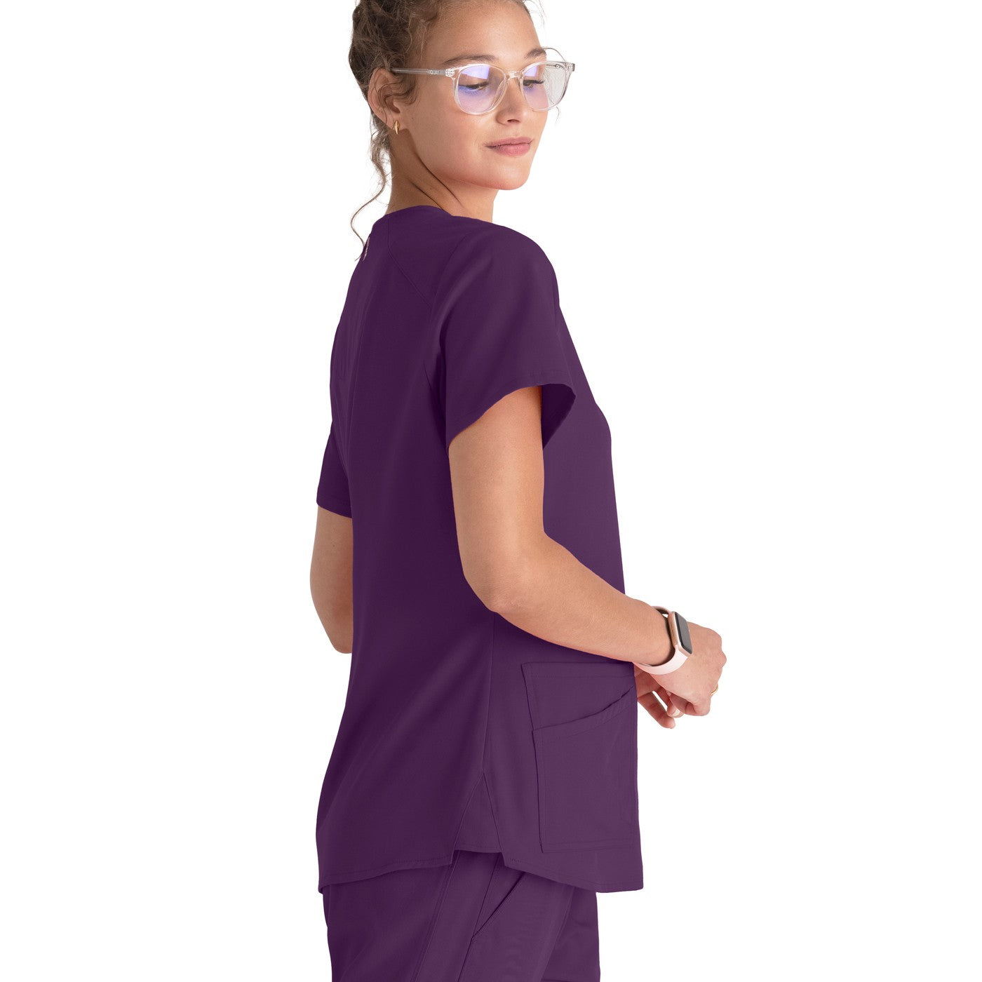 Grey's Anatomy Women's Scrub Top | V-neck and 4 pockets -zoom-5