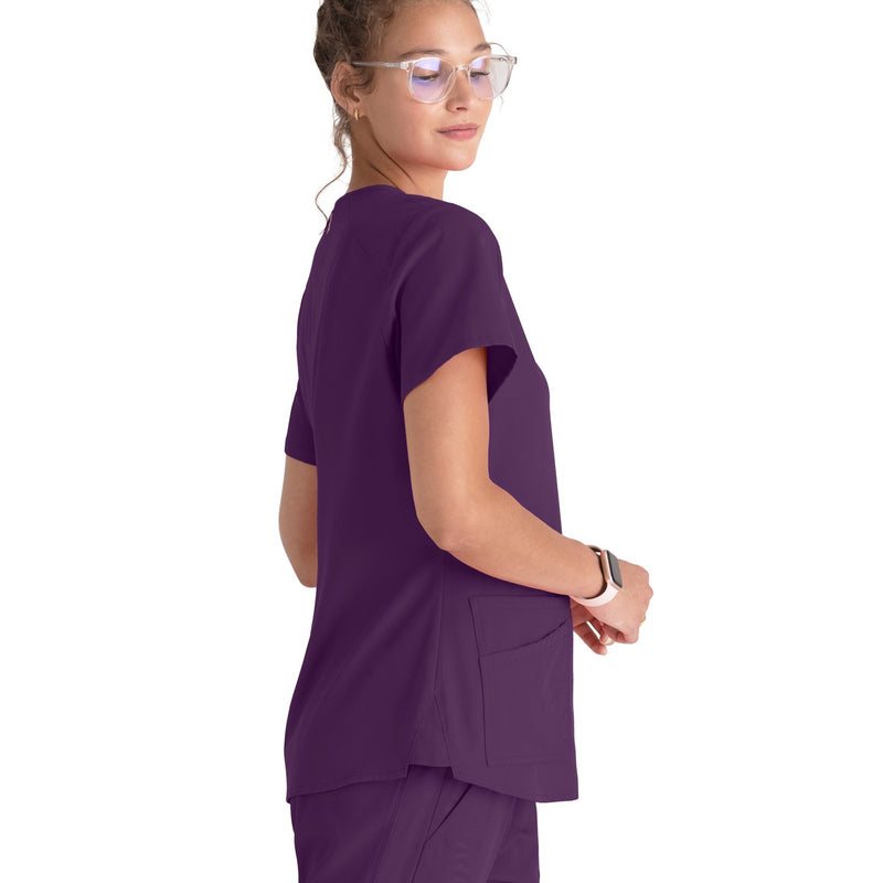 Grey's Anatomy Women's Scrub Top | V-neck and 4 pockets -zoom-
