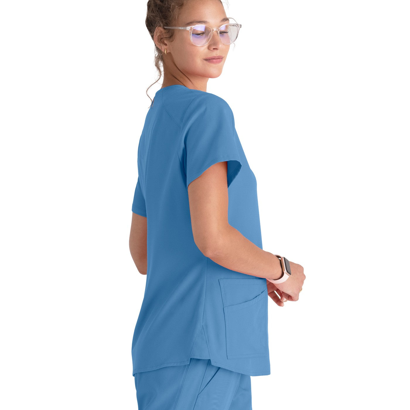 Grey's Anatomy Women's Scrub Top | V-neck and 4 pockets -zoom-10