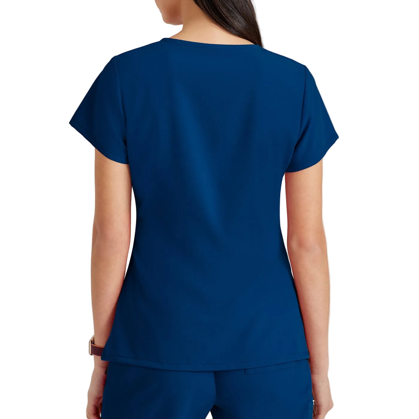 Grey's Anatomy Women's Scrub Top | Luxe360 fabric with V-neck and 4 pockets -4