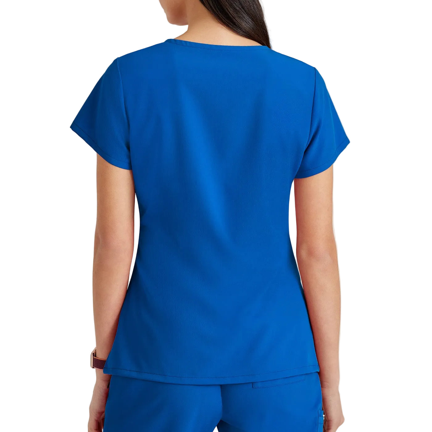 Grey's Anatomy Women's Scrub Top | Luxe360 fabric with V-neck and 4 pockets -zoom-9