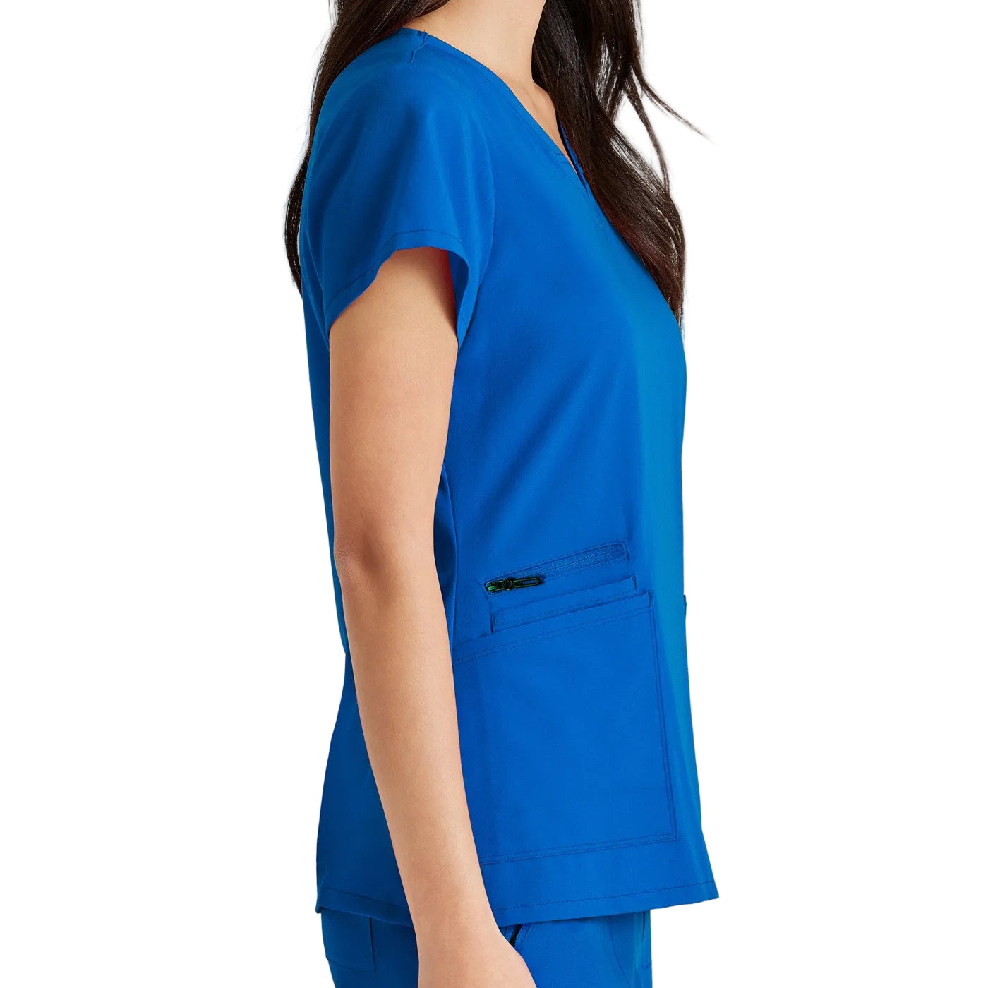 Grey's Anatomy Women's Scrub Top | Luxe360 fabric with V-neck and 4 pockets -zoom-10