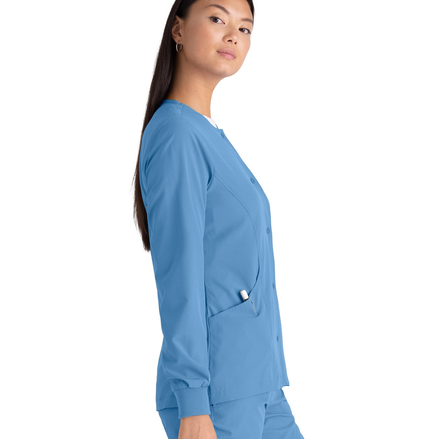 Women's medical jacket - Grey's Anatomy style with buttons and 4 pockets -4