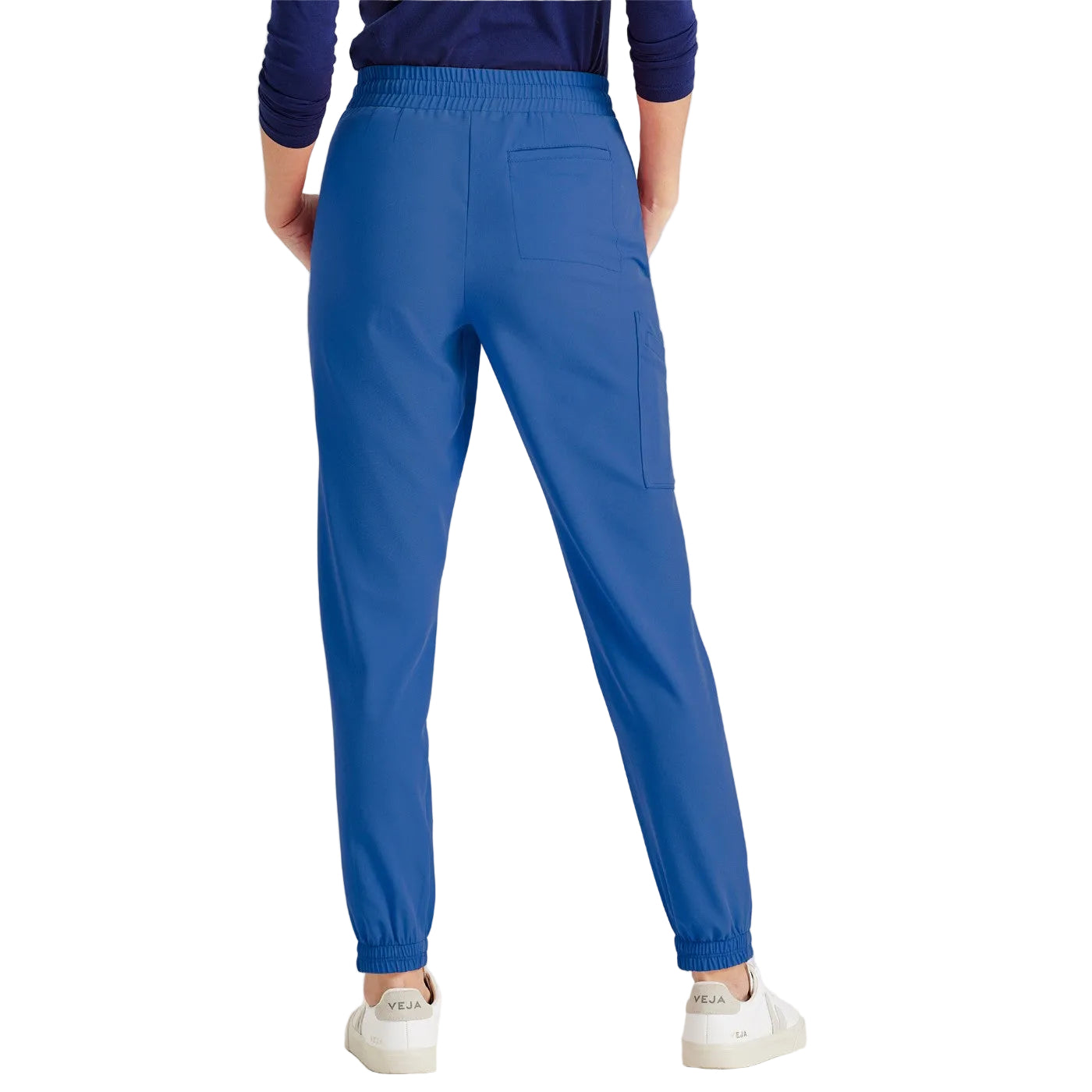 Women's plain 6-pocket trousers - royal blue Grey's Anatomy -zoom-4