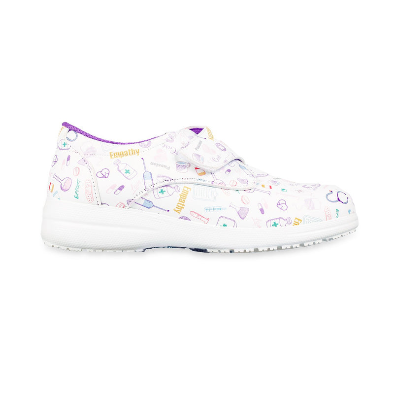 Vegan leather shoe with velcro closure - Care Collection-zoom-