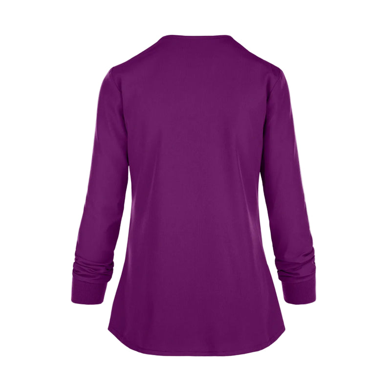 Women's medical jacket in aubergine color - Grey's Anatomy style-zoom-