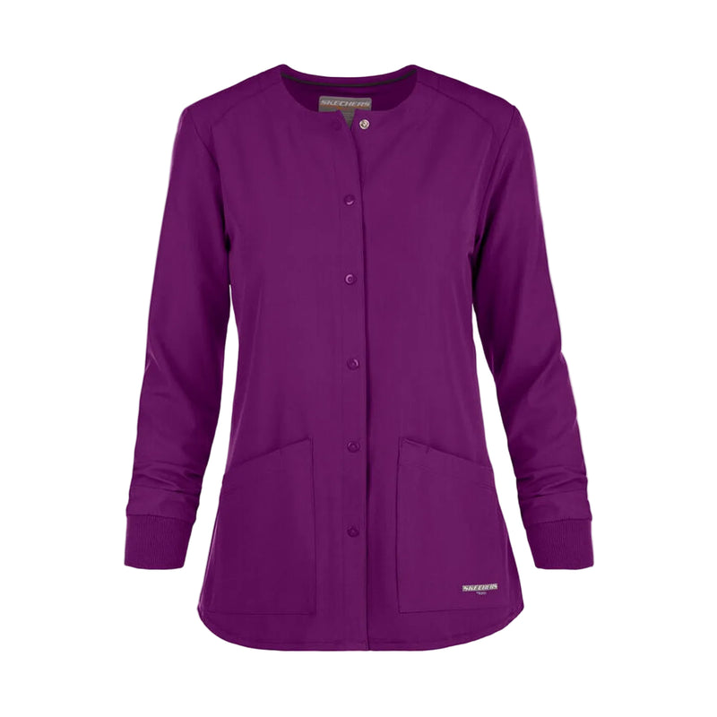 Women's medical jacket in aubergine color - Grey's Anatomy style-zoom-