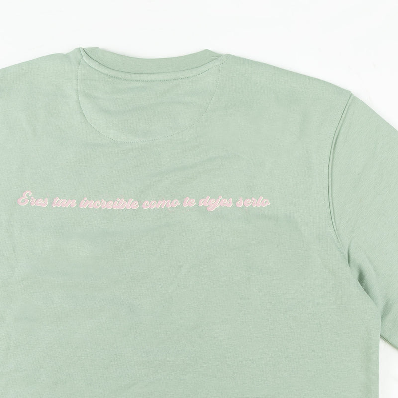 Green sweatshirt with medical print-zoom-