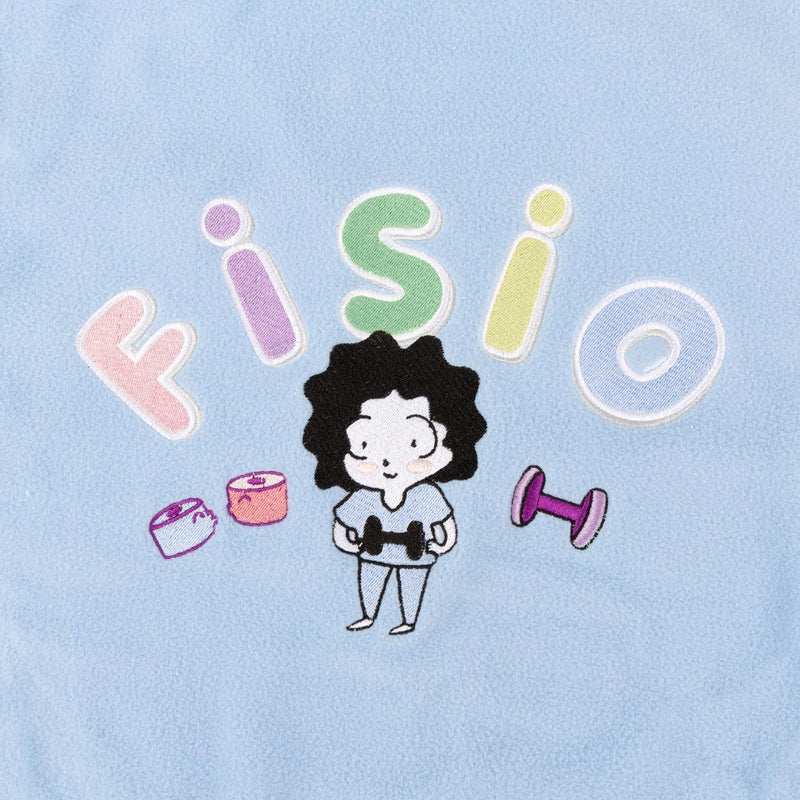 Forro Polar Sanitario Mujer Bordado Personalizado - Sweet Azul-zoom-