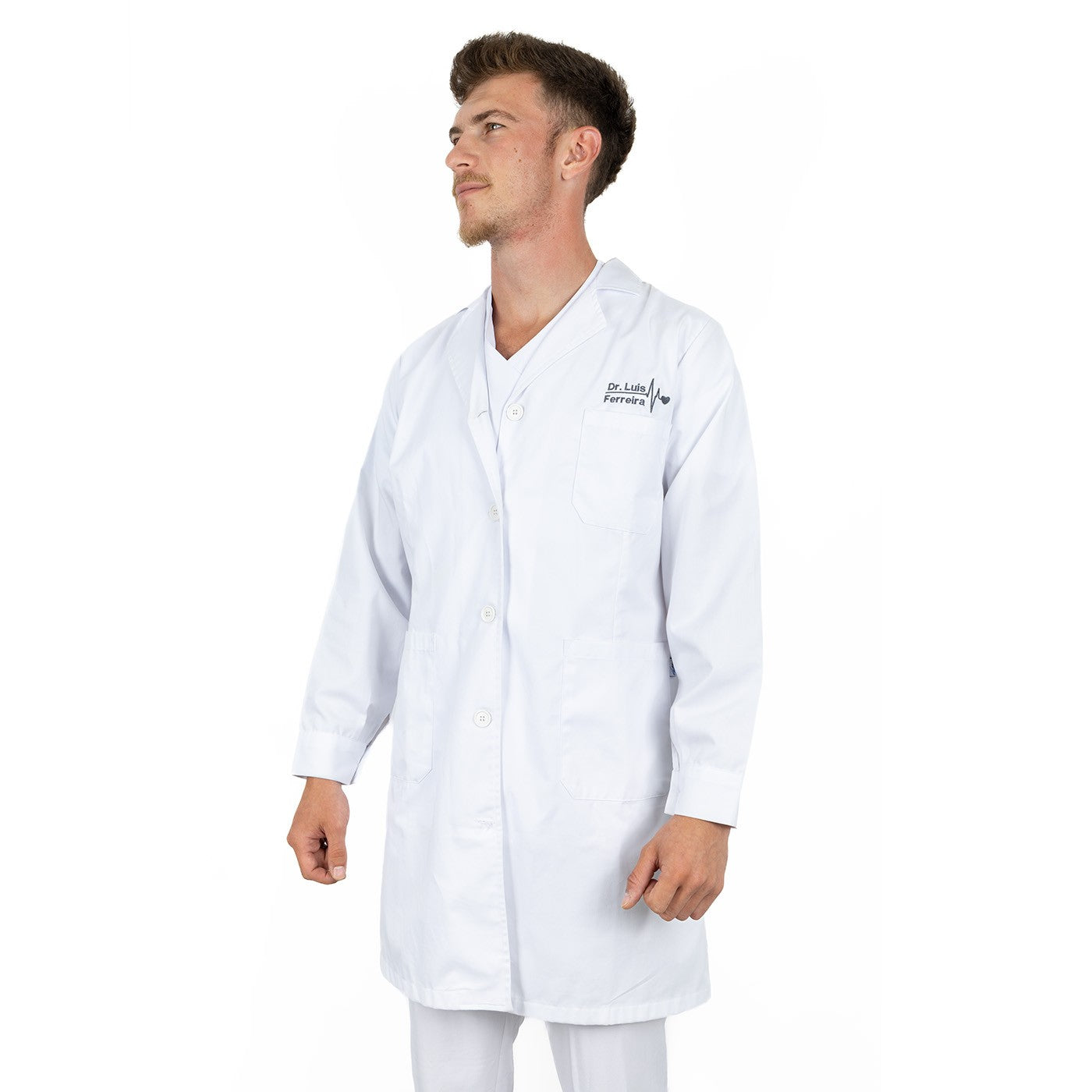bata blanca unisex