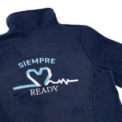 chaqueta polar bordada para hospital