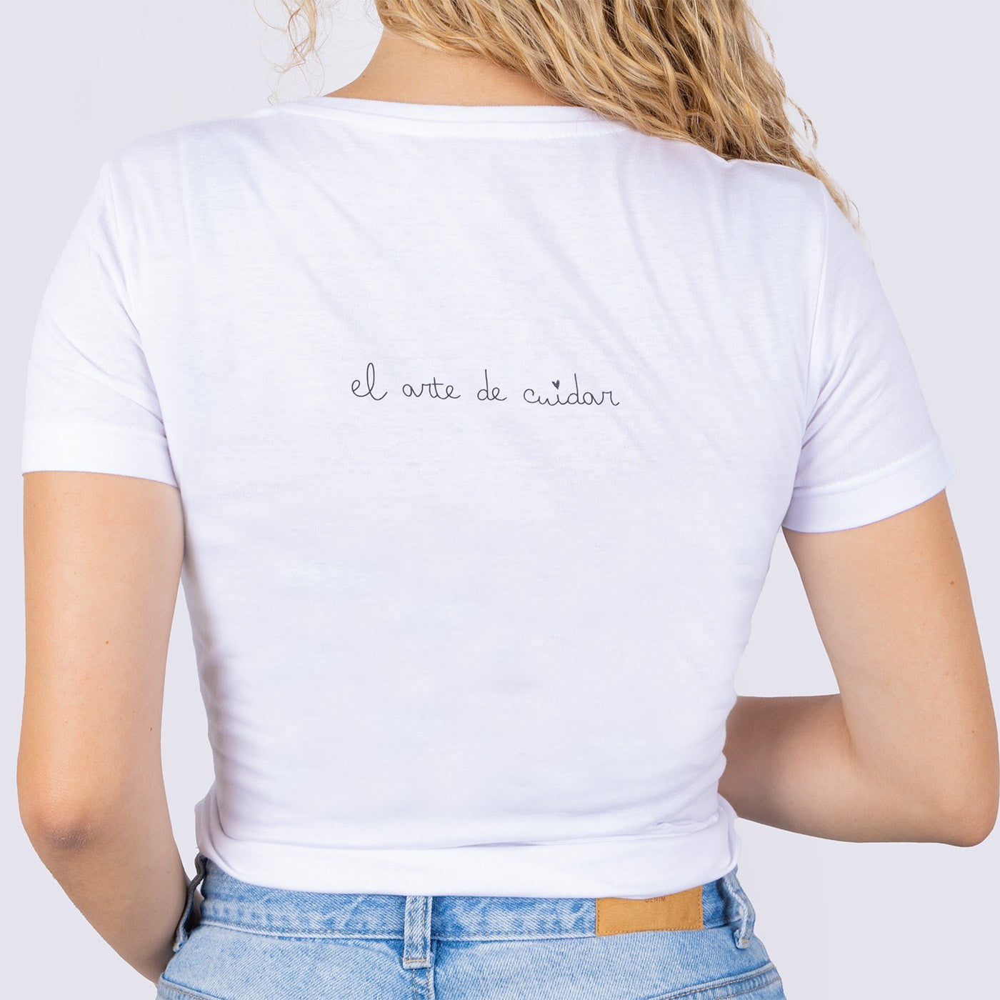 Women's white t-shirt - band-aid @elartedecuidar_-2