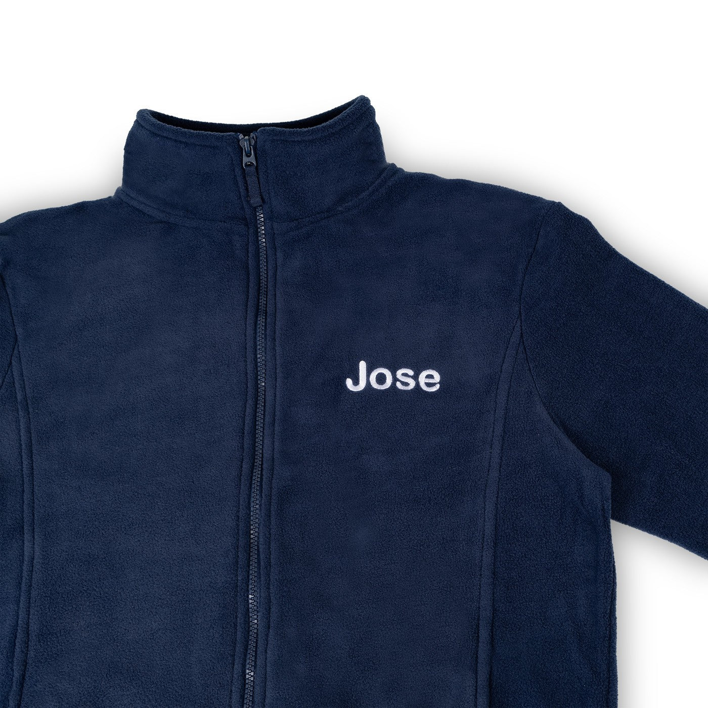 Personalized Men's Fleece Jacket - Navy Blue-zoom-4