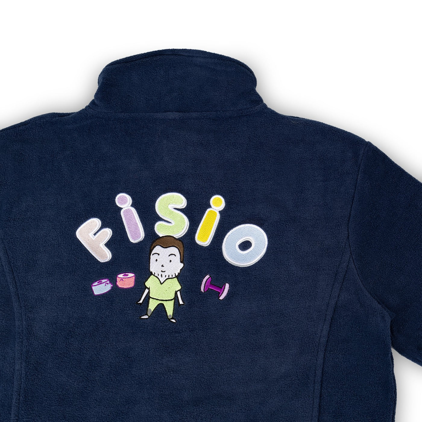 Personalized Men's Fleece Jacket - Navy Blue-zoom-2