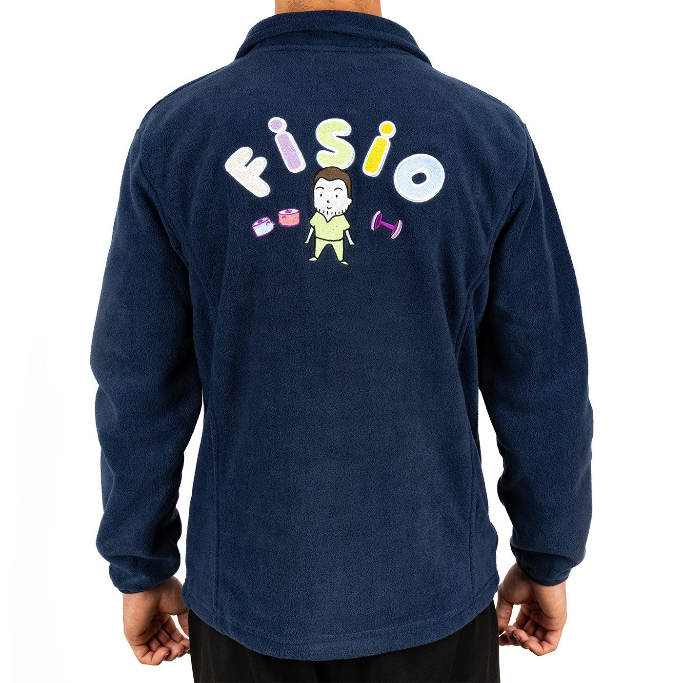 Personalized Men's Fleece Jacket - Navy Blue