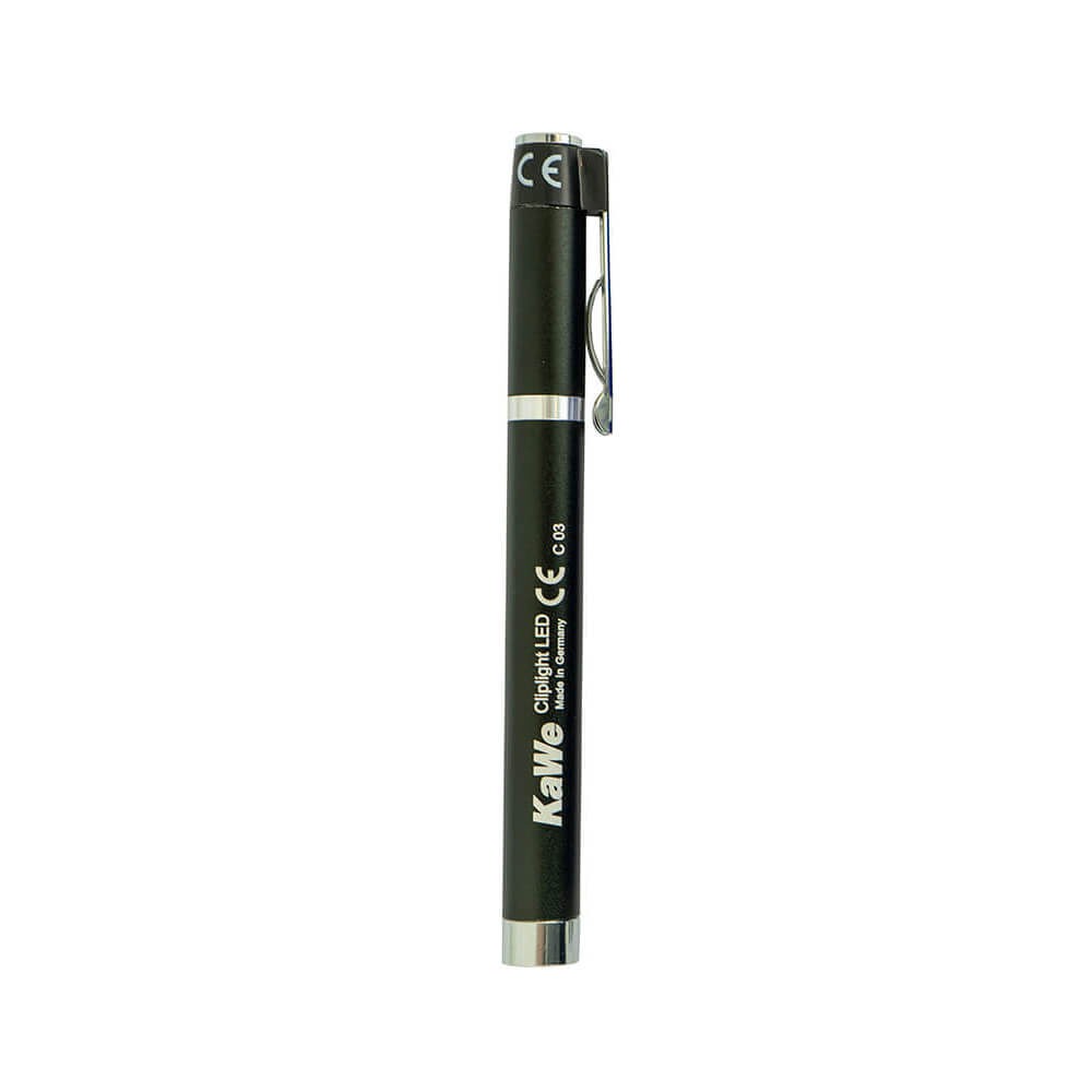 linterna pupilar de exploración médica tipo bolígrafo en color negro