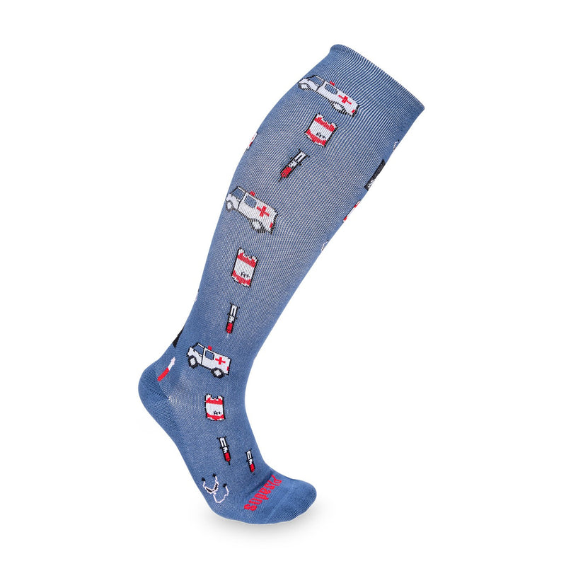 Printed Compression Socks - Emergency Room-zoom-