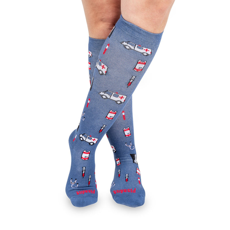 Printed Compression Socks - Emergency Room-zoom-
