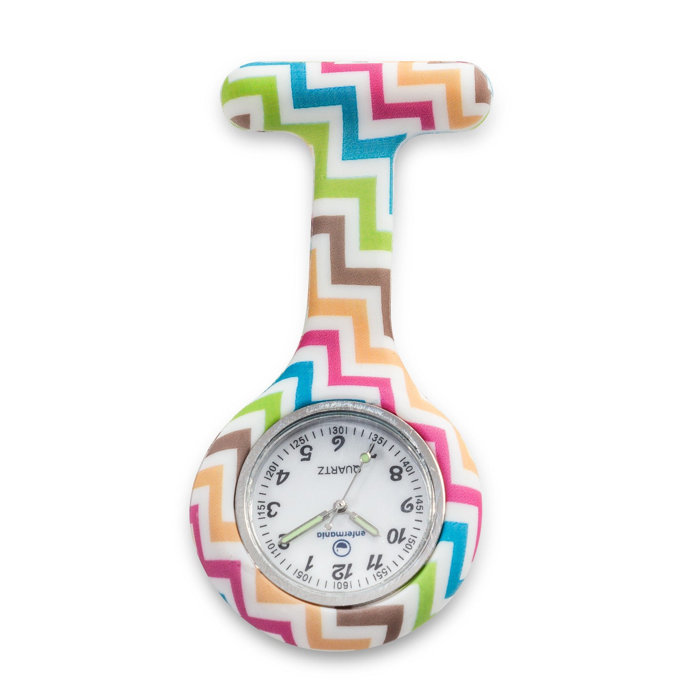 reloj de silicona con estampado zigzag