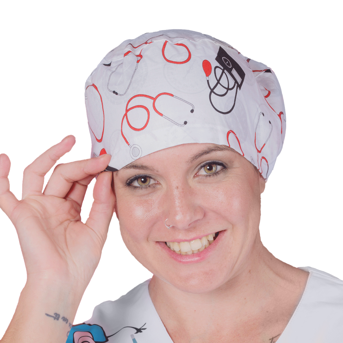 Surgical cap for long hair - Printed -5