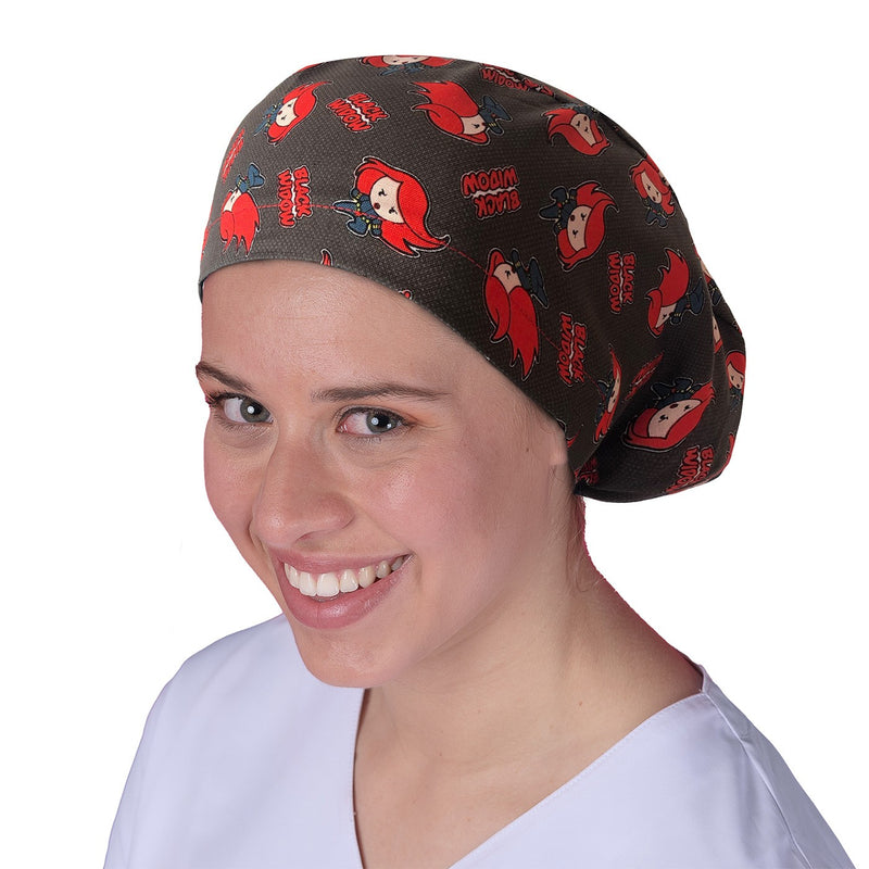Surgical cap for long hair - Printed -zoom-