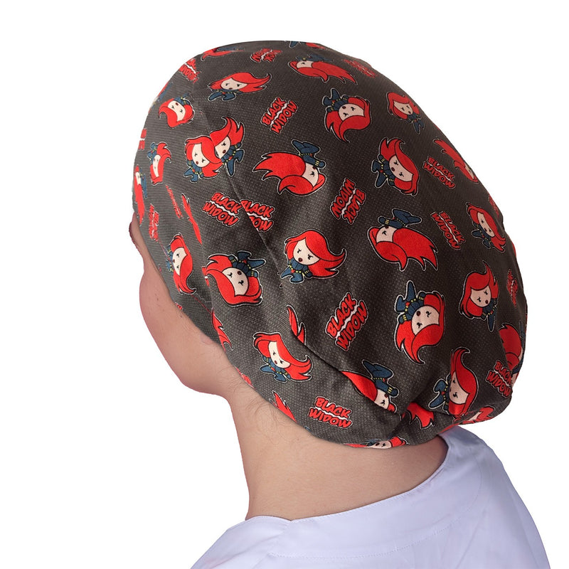 Surgical cap for long hair - Printed -zoom-