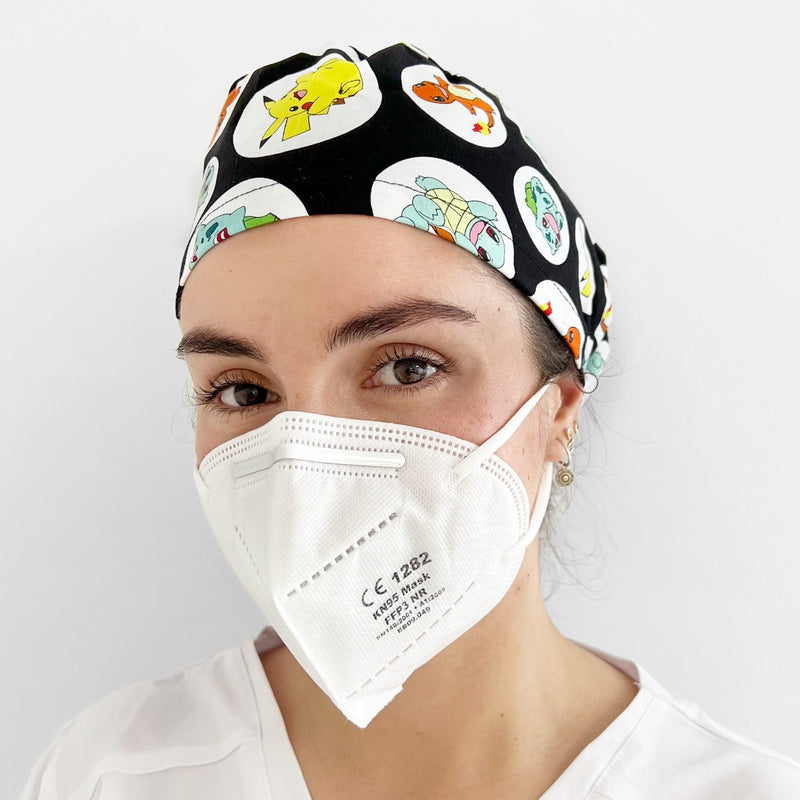 Surgical cap for long hair - Printed -zoom-
