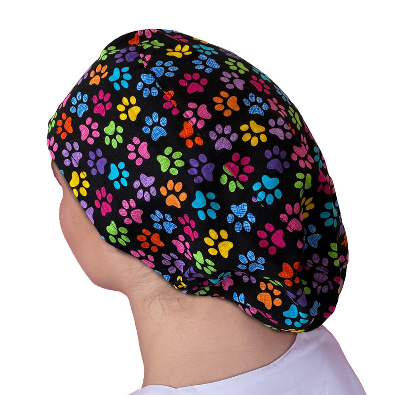 Surgical cap for long hair - Printed -zoom-