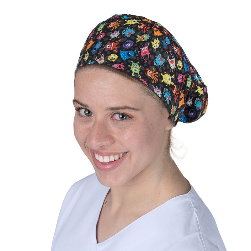 Surgical cap for long hair - Printed -zoom-