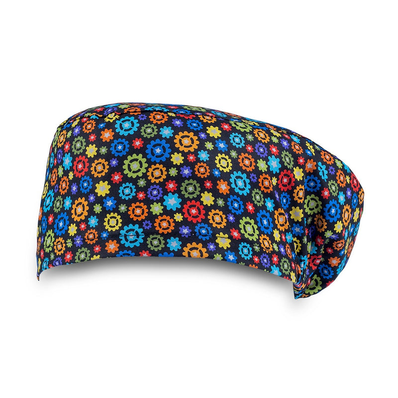 Surgical cap for long hair - Printed -zoom-