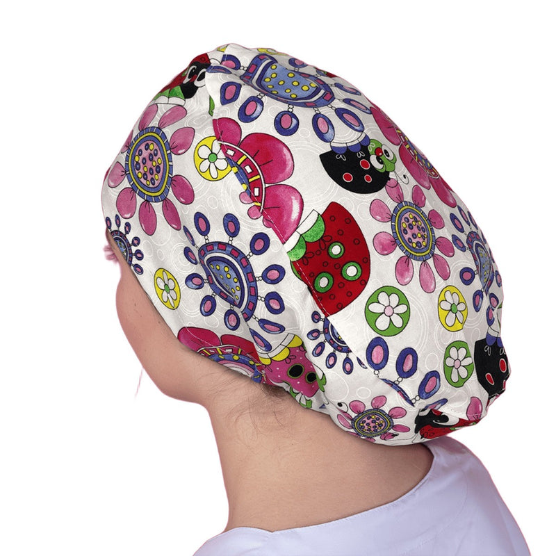 Surgical cap for long hair - Printed -zoom-